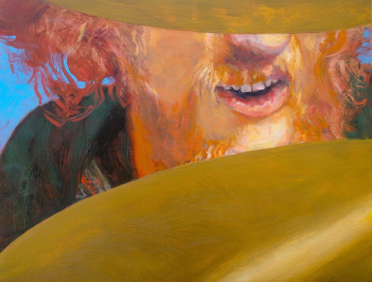 Donald Shambroom Artist at Work Painting of Ginger Baker