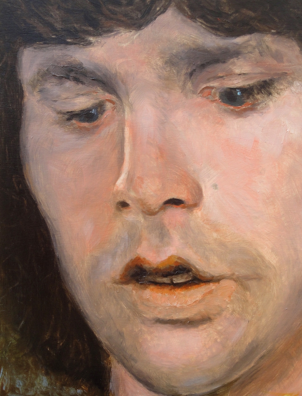 Donald Shambroom Artist at Work Painting of Jim Morrison