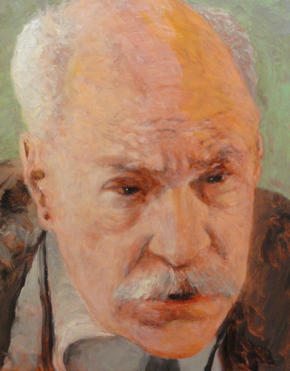 Donald Shambroom Artist at Work Painting of Barnett Newman