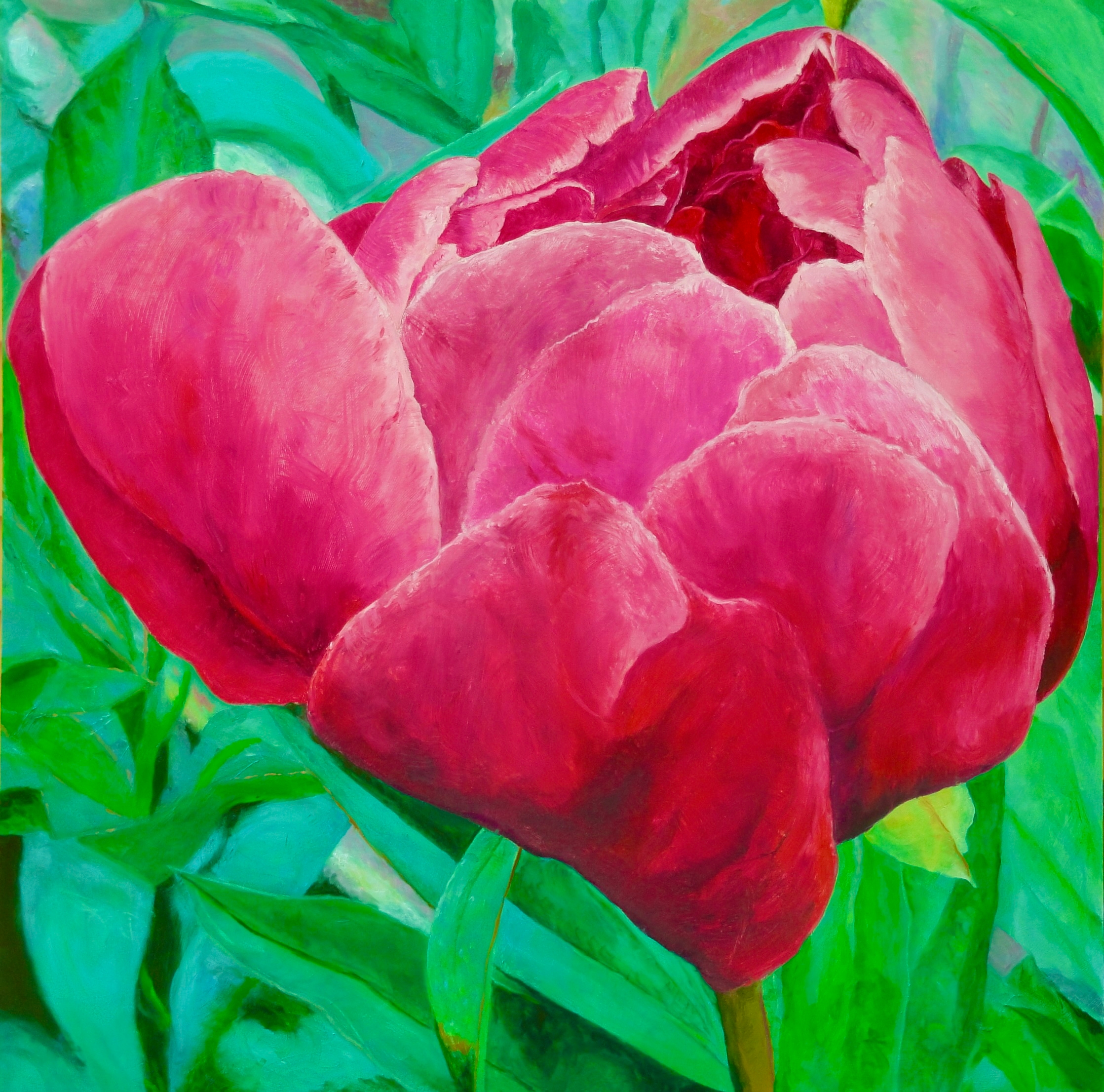 Donald Shambroom's painting from the Collection called Blossom depicting a Peony